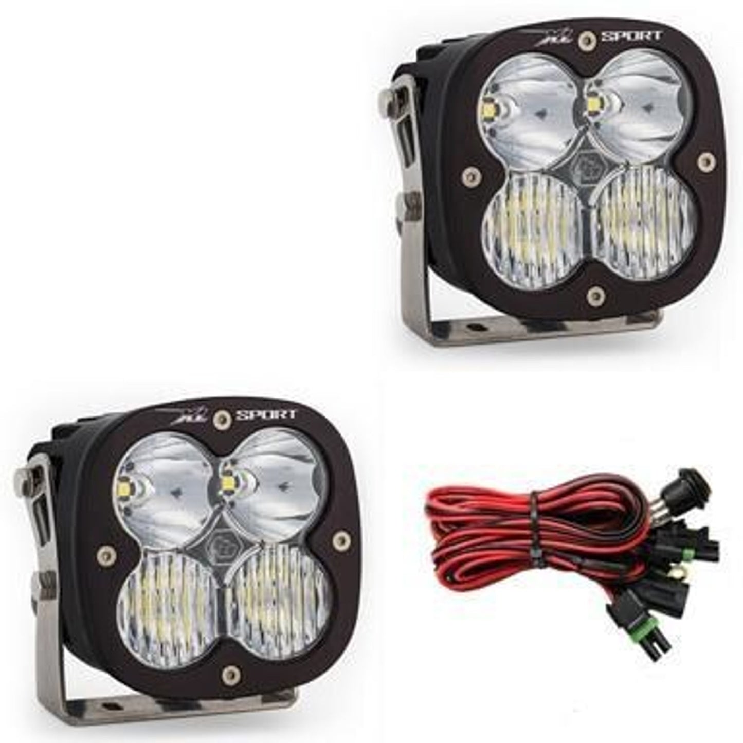 BAJA DESIGNS XL SPORT LED AUXILIARY LIGHT POD PAIR (DRIVINGCOMBO) (CLEAR)