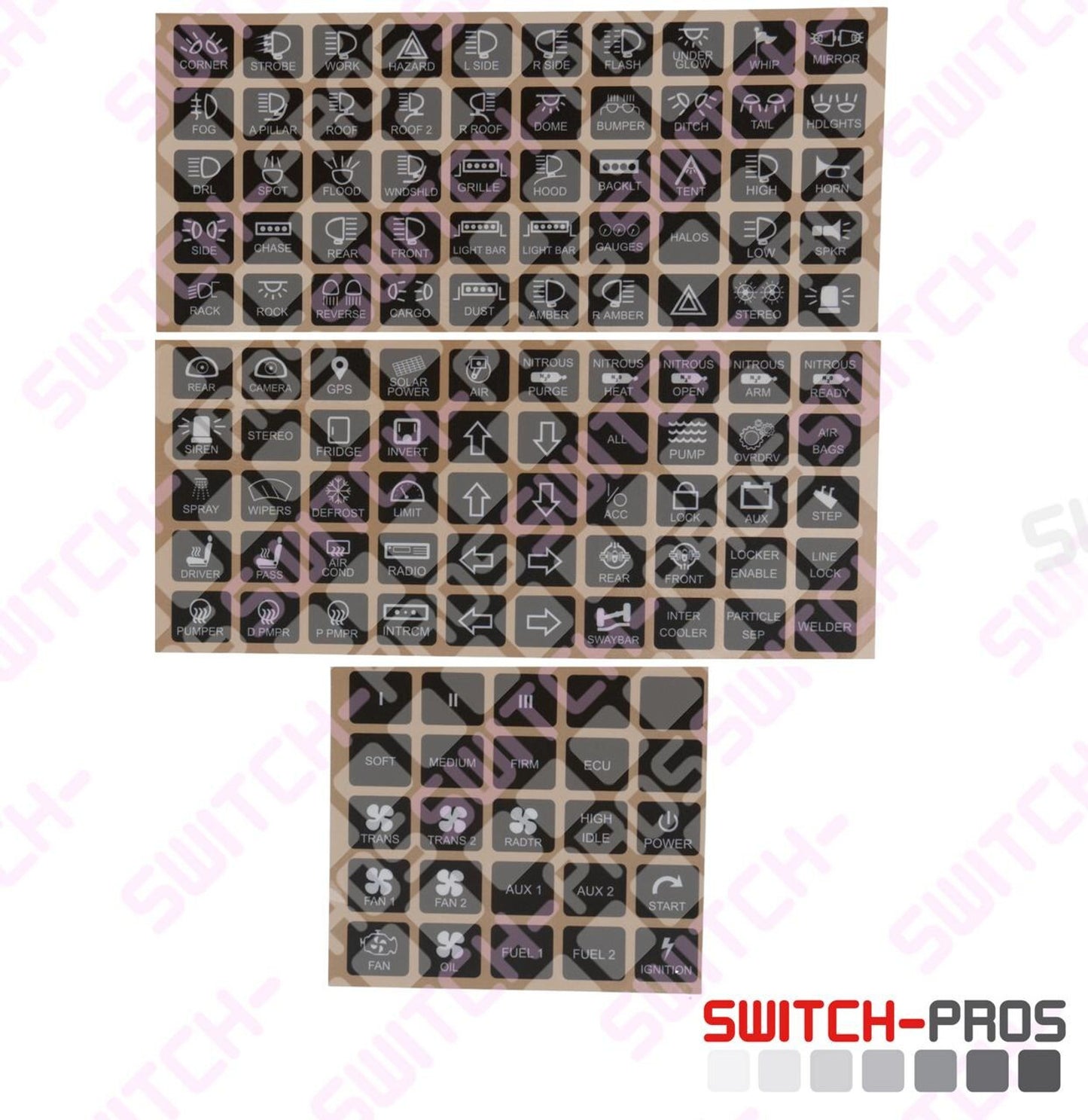 SWITCH PROS SP9100 8 BUTTON AUXILIARY POWER SWITCH SYSTEM