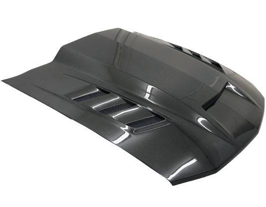 Double Sided Carbon Fiber Hood Terminator Style for Ford MUSTANG 2DR 2005-2009