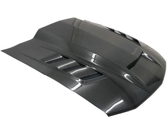 Double Sided Carbon Fiber Hood Terminator Style for Ford MUSTANG 2DR 2005-2009