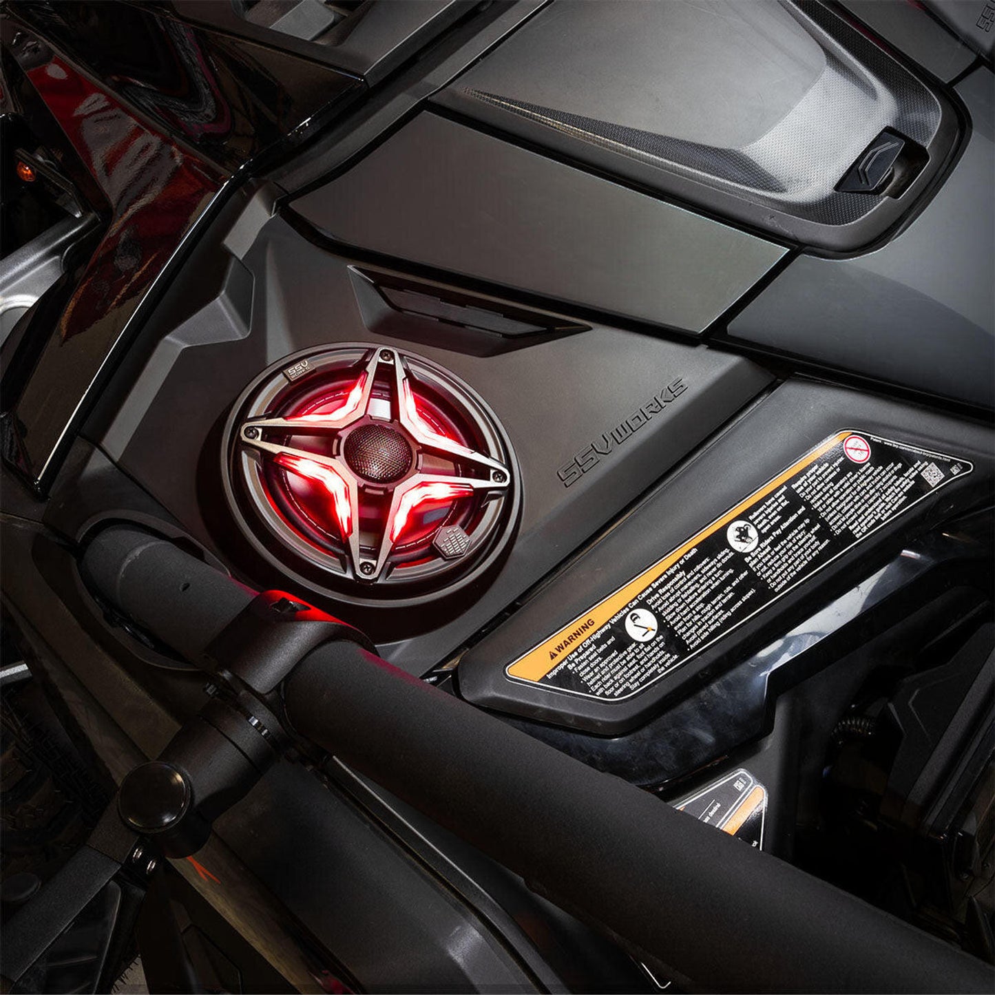 SSV WORKS CAN-AM MAVERICK R PHASE-5 V-SPEC 1650 WATT 6-SPEAKER SYSTEM