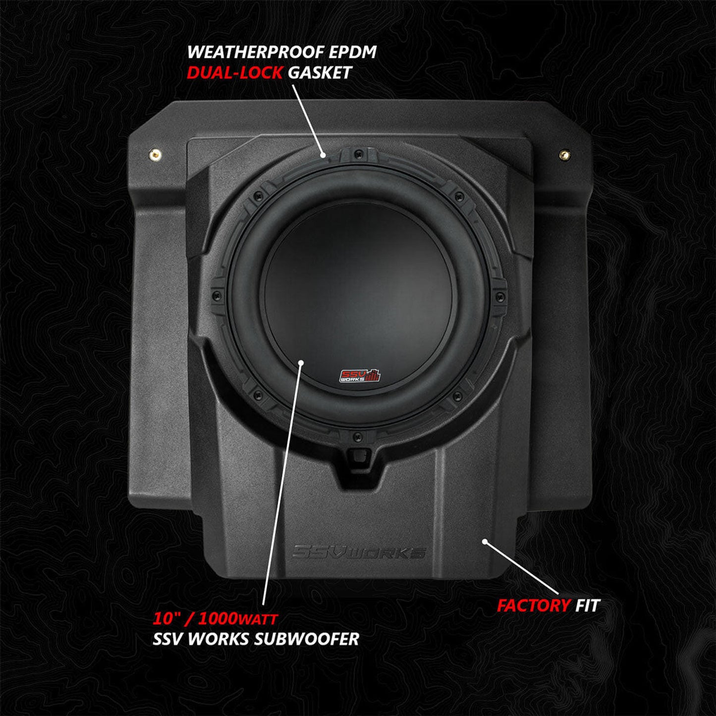 SSV WORKS CAN-AM MAVERICK R PHASE-5 V-SPEC 1650 WATT 6-SPEAKER SYSTEM