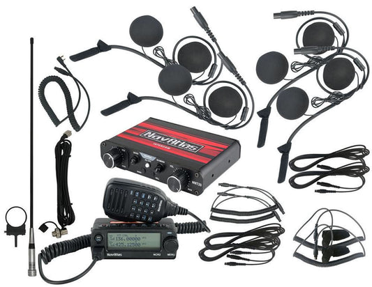 NAVATLAS NNT20 4 PERSON INTERCOM AND RADIO BUNDLE (IN-HELMET HEADSET)