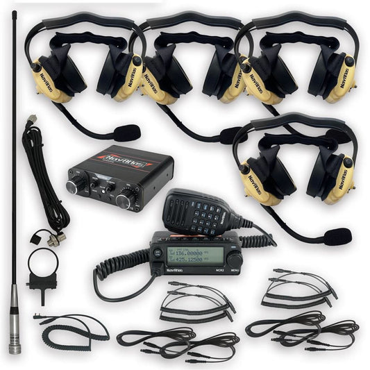 NAVATLAS NNT20 4 PERSON INTERCOM AND RADIO BUNDLE (BEHIND THE HEAD HEADSET)