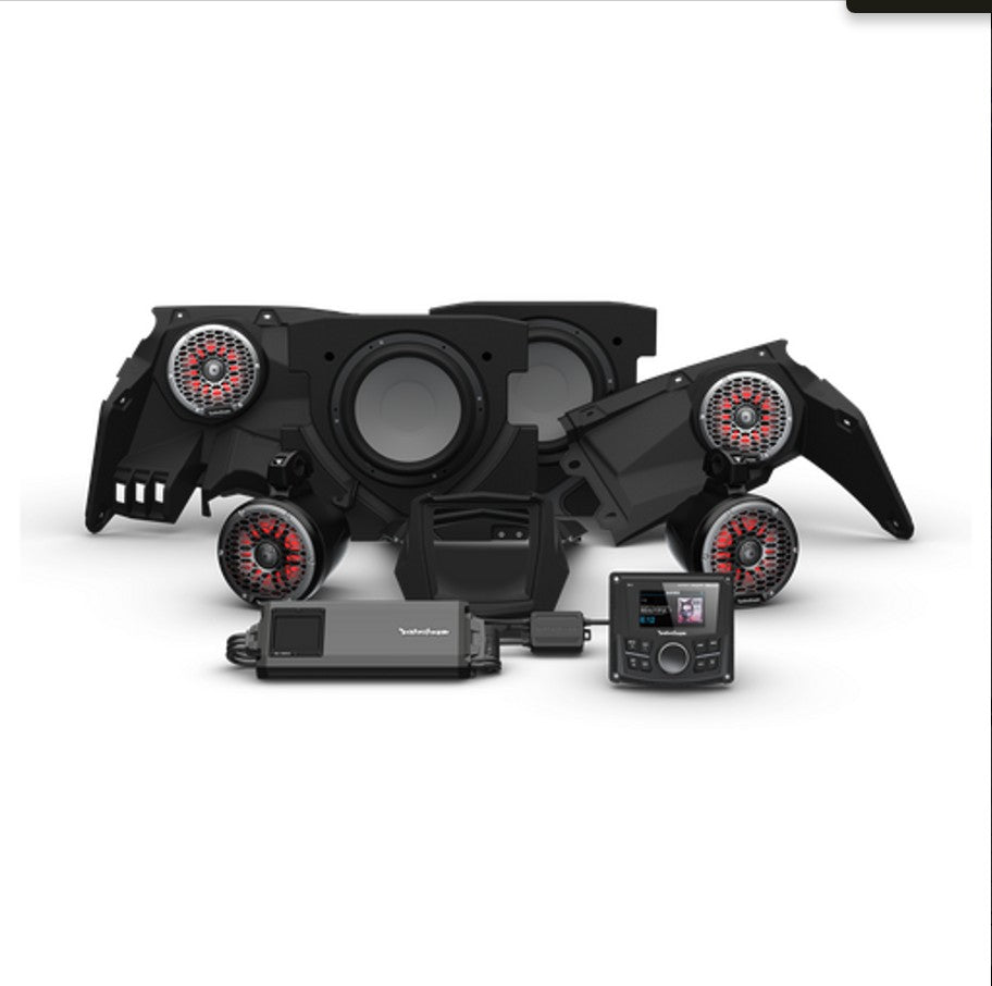 ROCKFORD FOSGATE CAN-AM MAVERICK X3 FRONT & REAR ELEMENT READY™ AUDIO KIT (PMX-1) (STAGE 2) 1 REVIEW