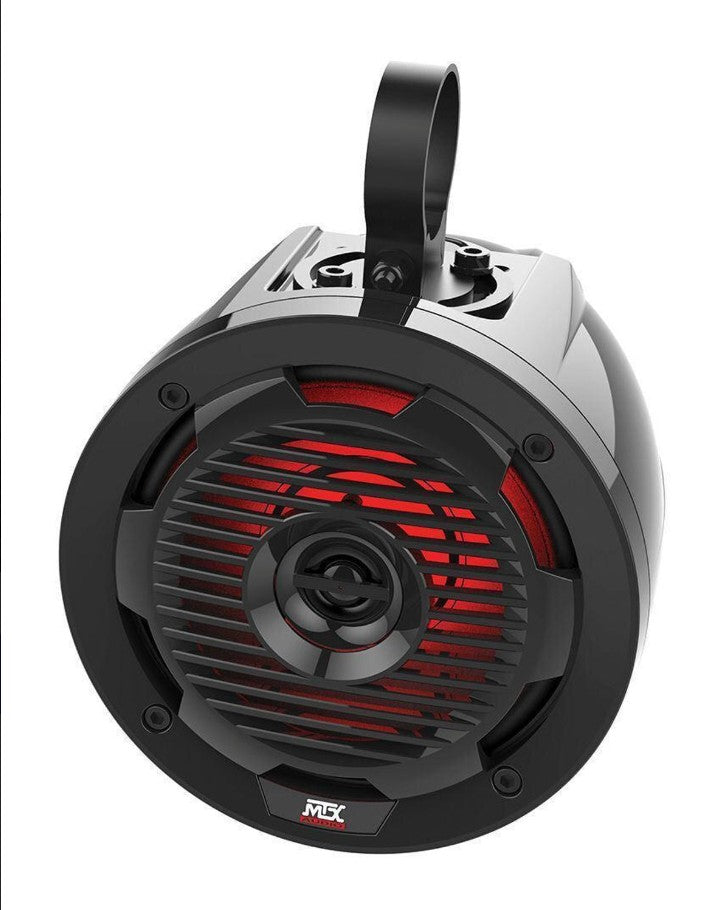 MTX AUDIO UNIVERSAL BLUETOOTH SWITCH AUDIO W/ AMP AND 4 ROLL CAGE SPEAKER PACKAGE