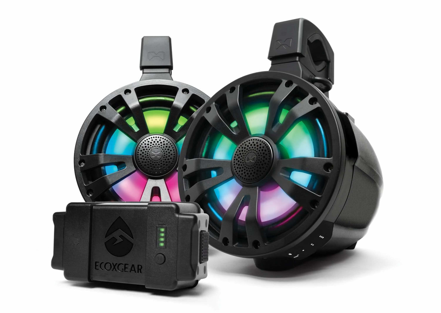 ECOXGEAR BATTERY POWERED AMPLIFIED TOWER SPEAKERS