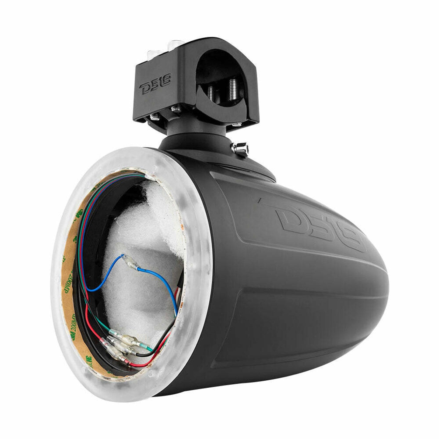 DS18 AUDIO 6.5" MARINE TOWER WITH INTEGRATED RGB LED LIGHTS NO SPEAKERS