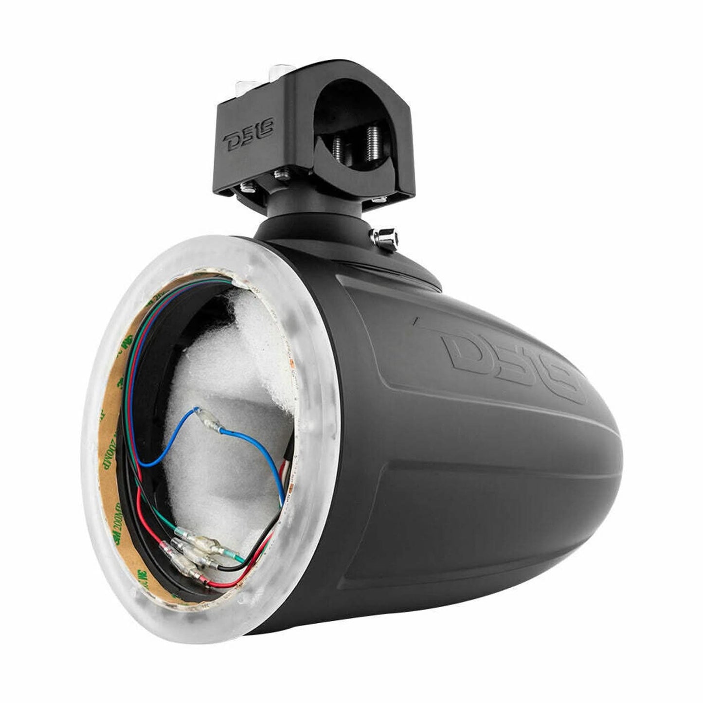 DS18 AUDIO 6.5" MARINE TOWER WITH INTEGRATED RGB LED LIGHTS NO SPEAKERS