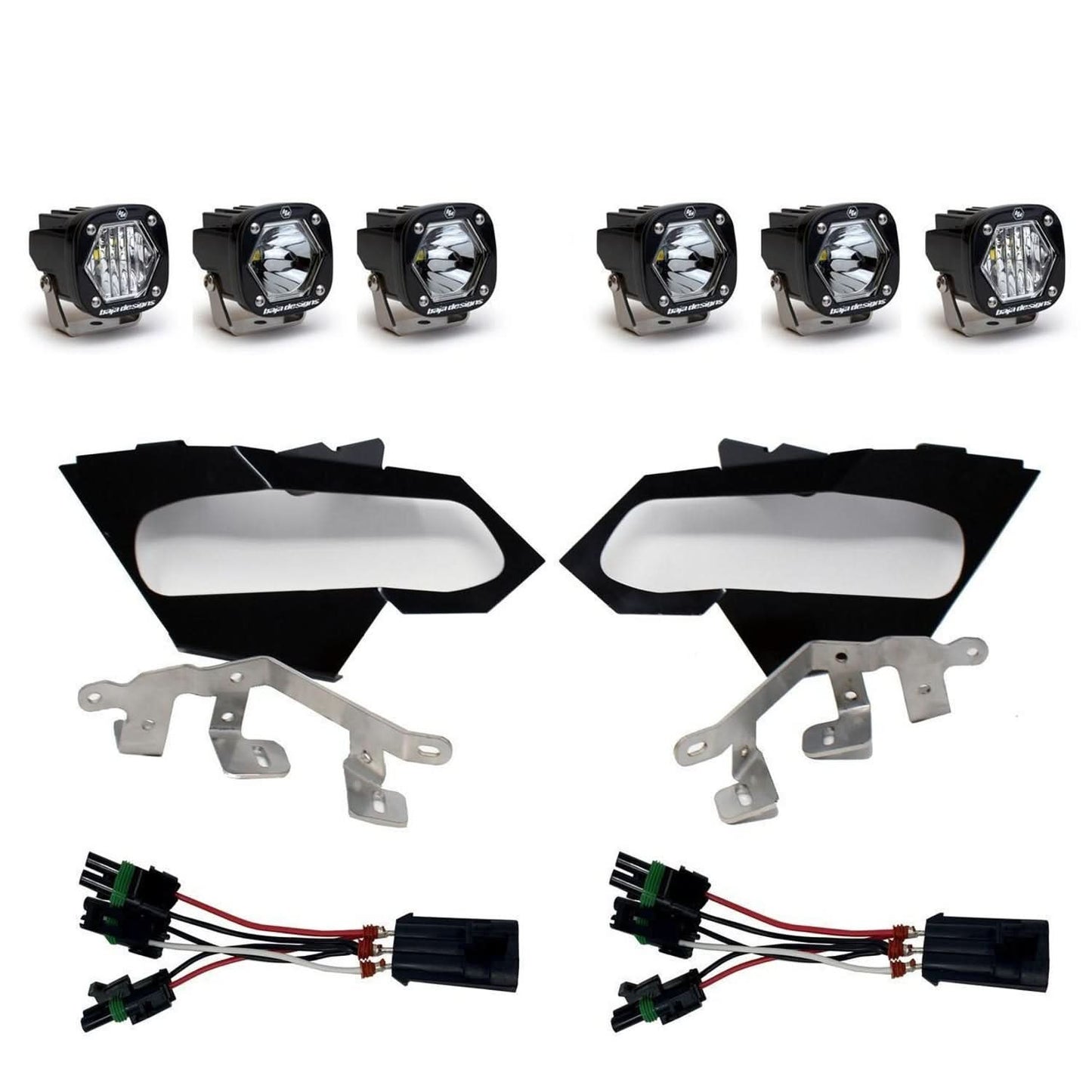 BAJA DESIGNS CAN-AM MAVERICK X3 S1 TRIPLE LED HEADLIGHT KIT