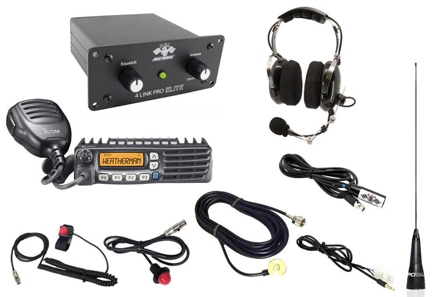 PCI RACE RADIOS ELITE ULTIMATE PACKAGE INTERCOM, RADIO AND HEADSET KIT
