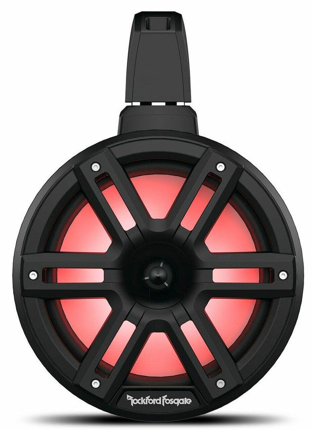 ROCKFORD FOSGATE M2 8" COLOR OPTIX 2-WAY HORN WAKE TOWER SPEAKERS (BLACK)