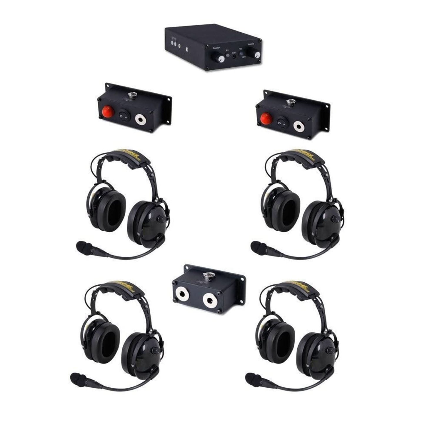 RUGGED RADIOS RRP800 FIRE  SAFETY INTERCOM DUAL RADIO 4 PLACE FIRE TRUCK KIT
