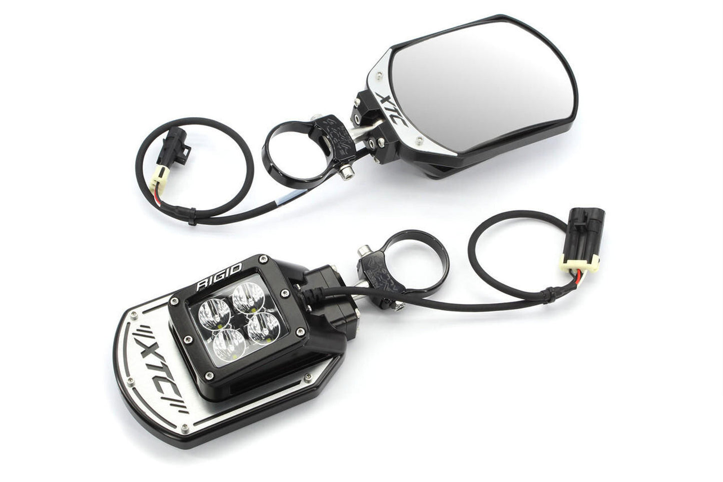 XTC SIX12 UTV SIDE MIRRORS W/ TURN SIGNAL FLASHER & RIGID FRONT LIGHT