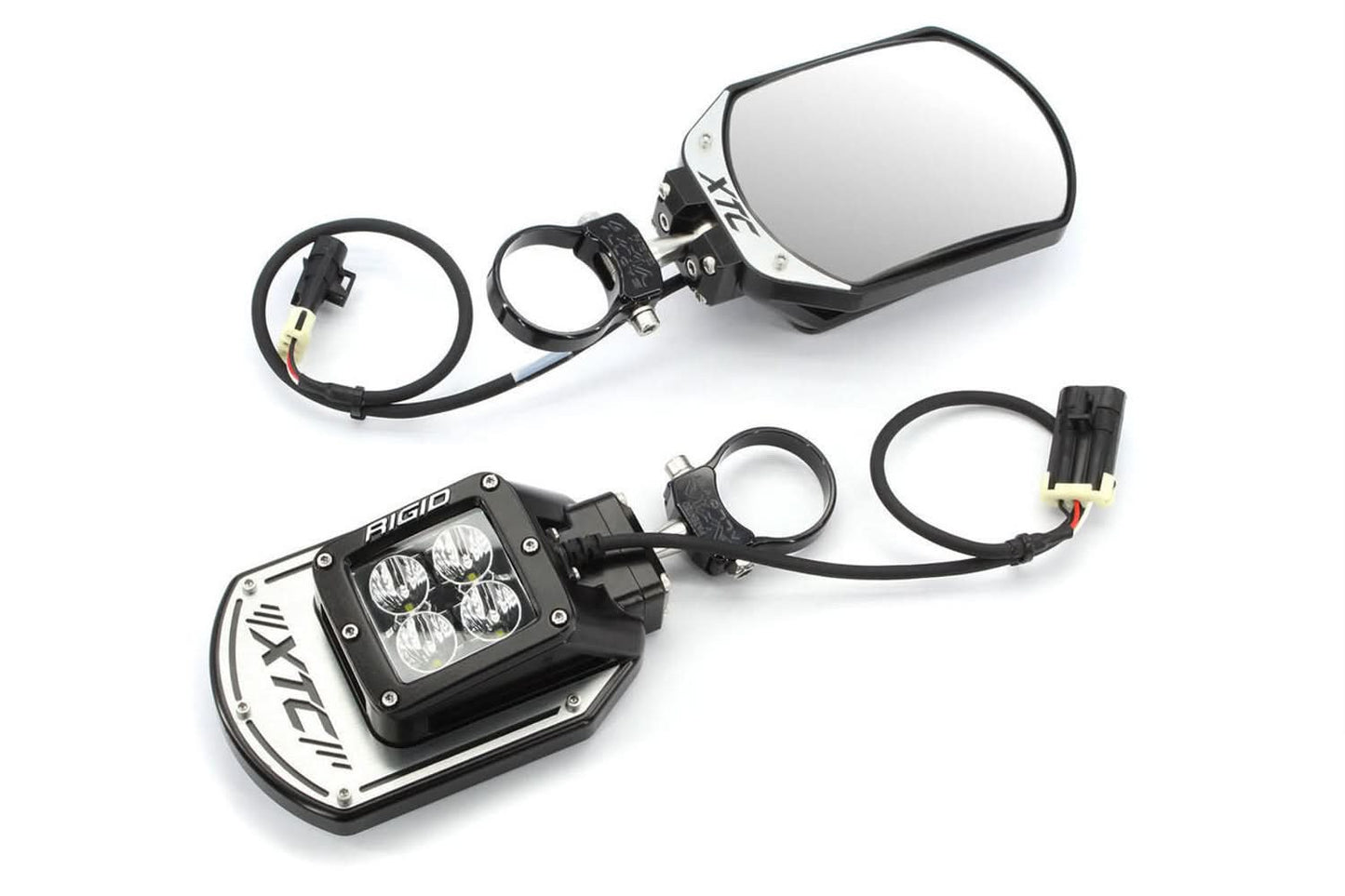 XTC SIX12 UTV SIDE MIRRORS W/ TURN SIGNAL FLASHER & RIGID FRONT LIGHT