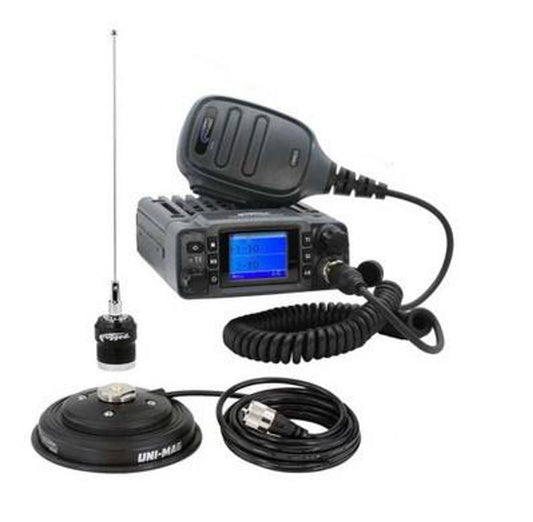 RUGGED RADIOS ADVENTURE RADIO KIT GMR25 WATERPROOF GMRS MOBILE RADIO KIT AND EXTERNAL SPEAKER