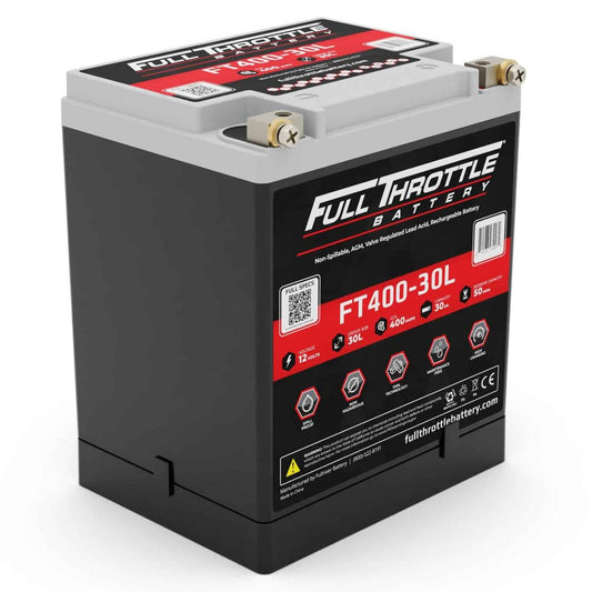 FULLRIVER BATTERY FT400-30L FULL THROTTLE AGM SERIES BATTERY