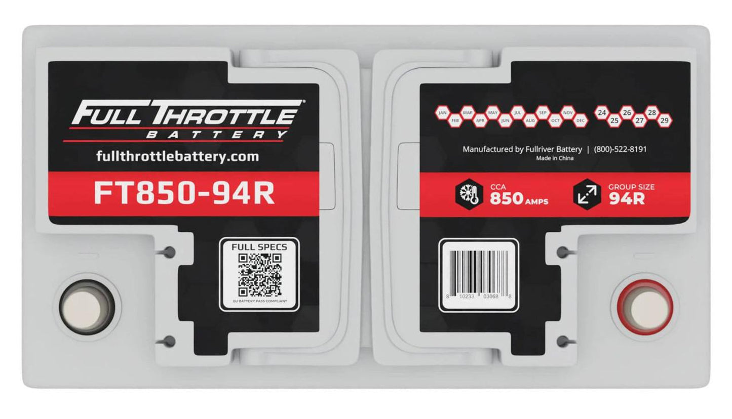 FULLRIVER BATTERY FT850-94R FULL THROTTLE AGM SERIES BATTERY