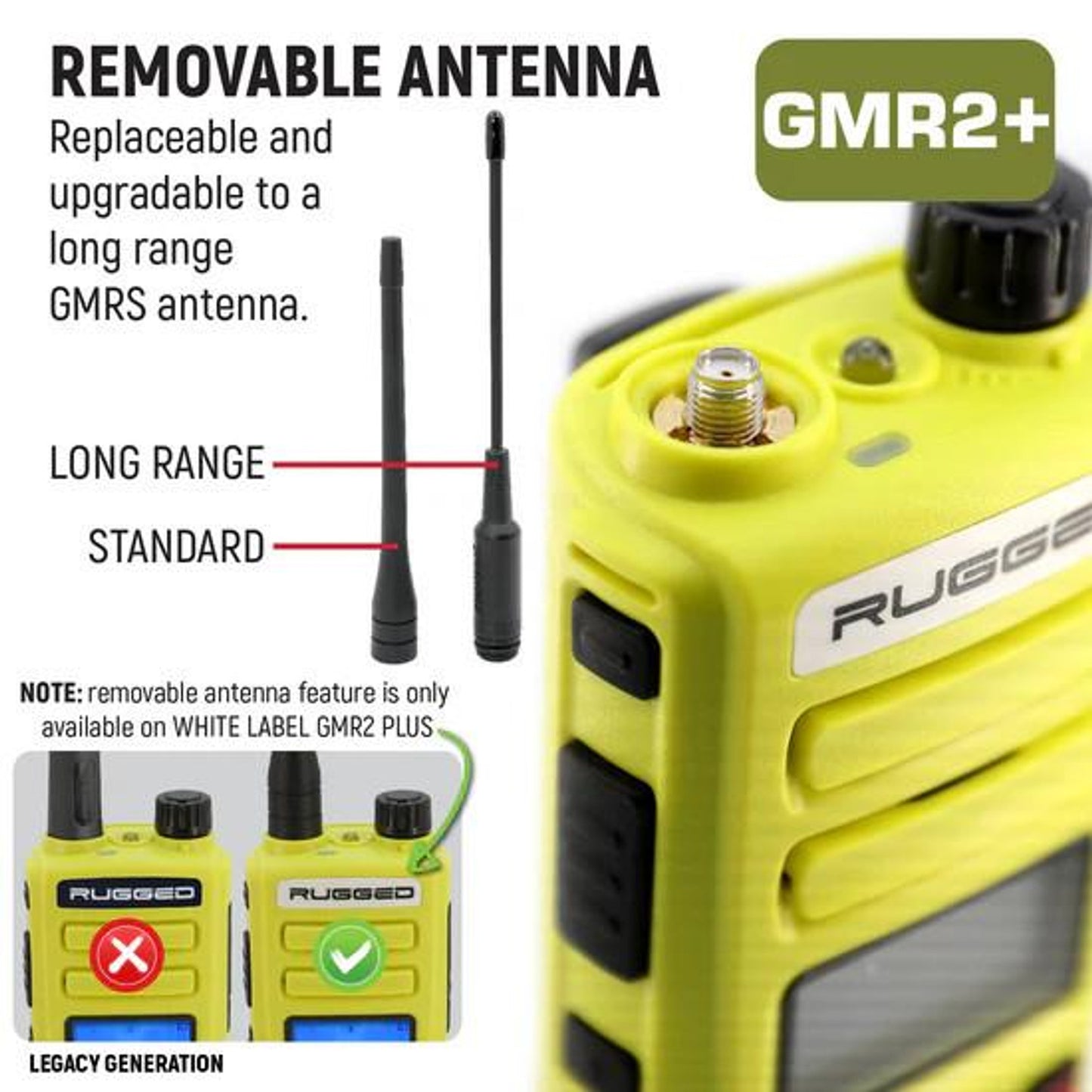 RUGGED RADIOS HIGH VISIBILITY GMR2 PLUS EMERGENCY RADIO BUNDLE