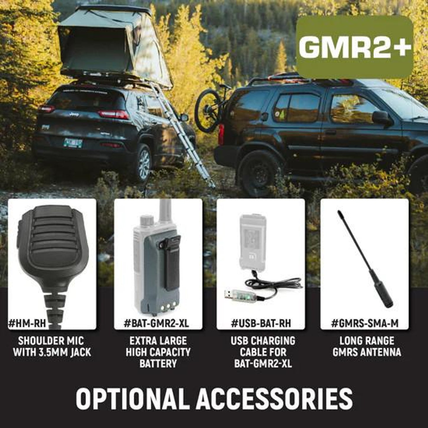 RUGGED RADIOS HIGH VISIBILITY GMR2 PLUS EMERGENCY RADIO BUNDLE