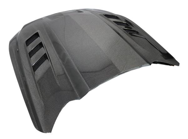 Double Sided Carbon Fiber Hood Terminator Style for Ford MUSTANG 2018-2023