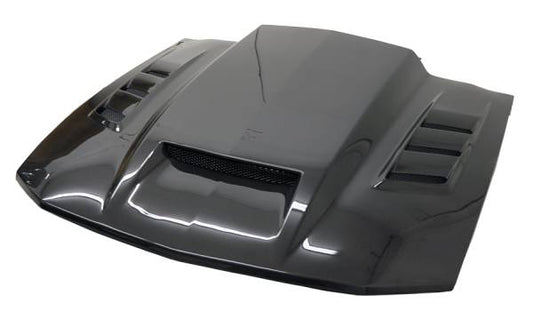 Double Sided Carbon Fiber Hood Terminator Style for Ford MUSTANG 2DR 2005-2009