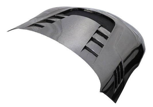 VRS Style Double-Sided Hybrid Carbon Fiber Hood for Toyota Supra GR 2020-2024