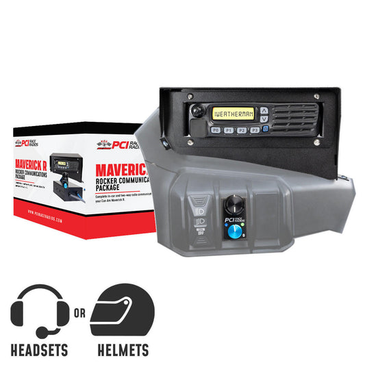 PCI RACE RADIOS CAN-AM MAVERICK R PCI ROCKER COMMUNICATIONS PACKAGE