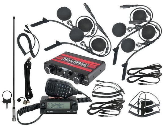 NAVATLAS NNT20 4 PERSON INTERCOM AND RADIO BUNDLE (IN-HELMET HEADSET)