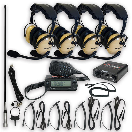 NAVATLAS NNT10 4 PERSON INTERCOM AND RADIO BUNDLE (OVER THE HEAD HEADSET)
