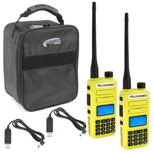 RUGGED RADIOS HIGH VISIBILITY GMR2 PLUS EMERGENCY RADIO BUNDLE