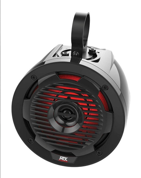 MTX AUDIO UNIVERSAL BLUETOOTH SWITCH AUDIO W/ AMP AND 4 ROLL CAGE SPEAKER PACKAGE