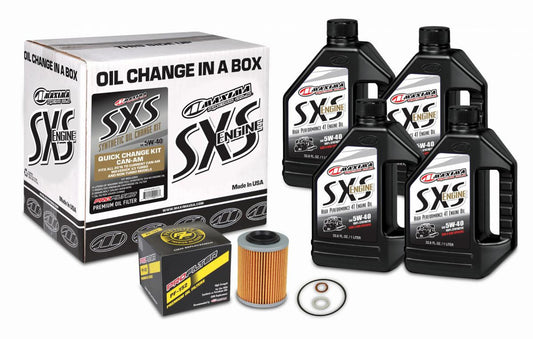 MAXIMA RACING OILS POLARIS RZR TURBO 5W-50 SXS QUICK CHANGE KIT