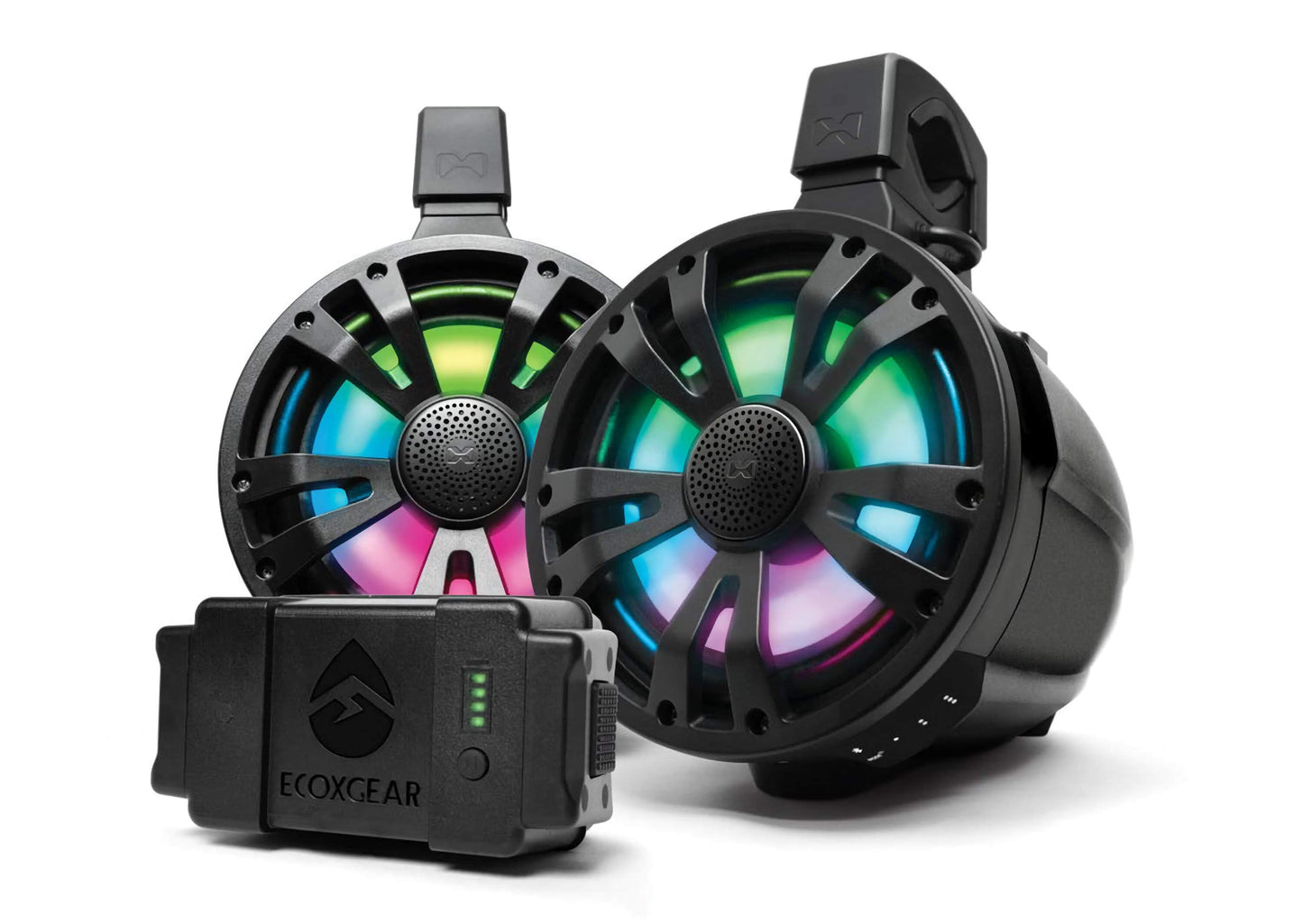 ECOXGEAR BATTERY POWERED AMPLIFIED TOWER SPEAKERS