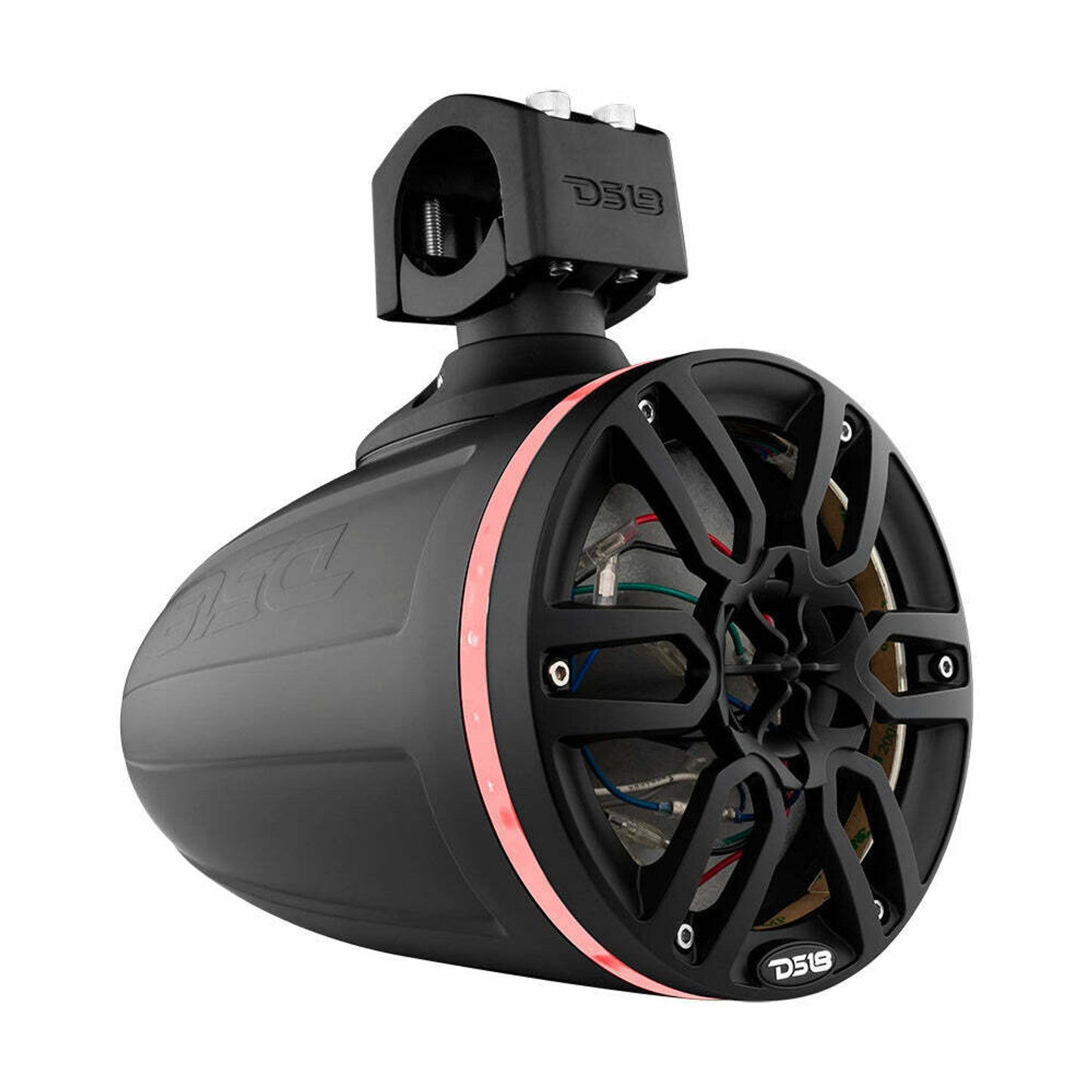 DS18 AUDIO 6.5" MARINE TOWER WITH INTEGRATED RGB LED LIGHTS NO SPEAKERS