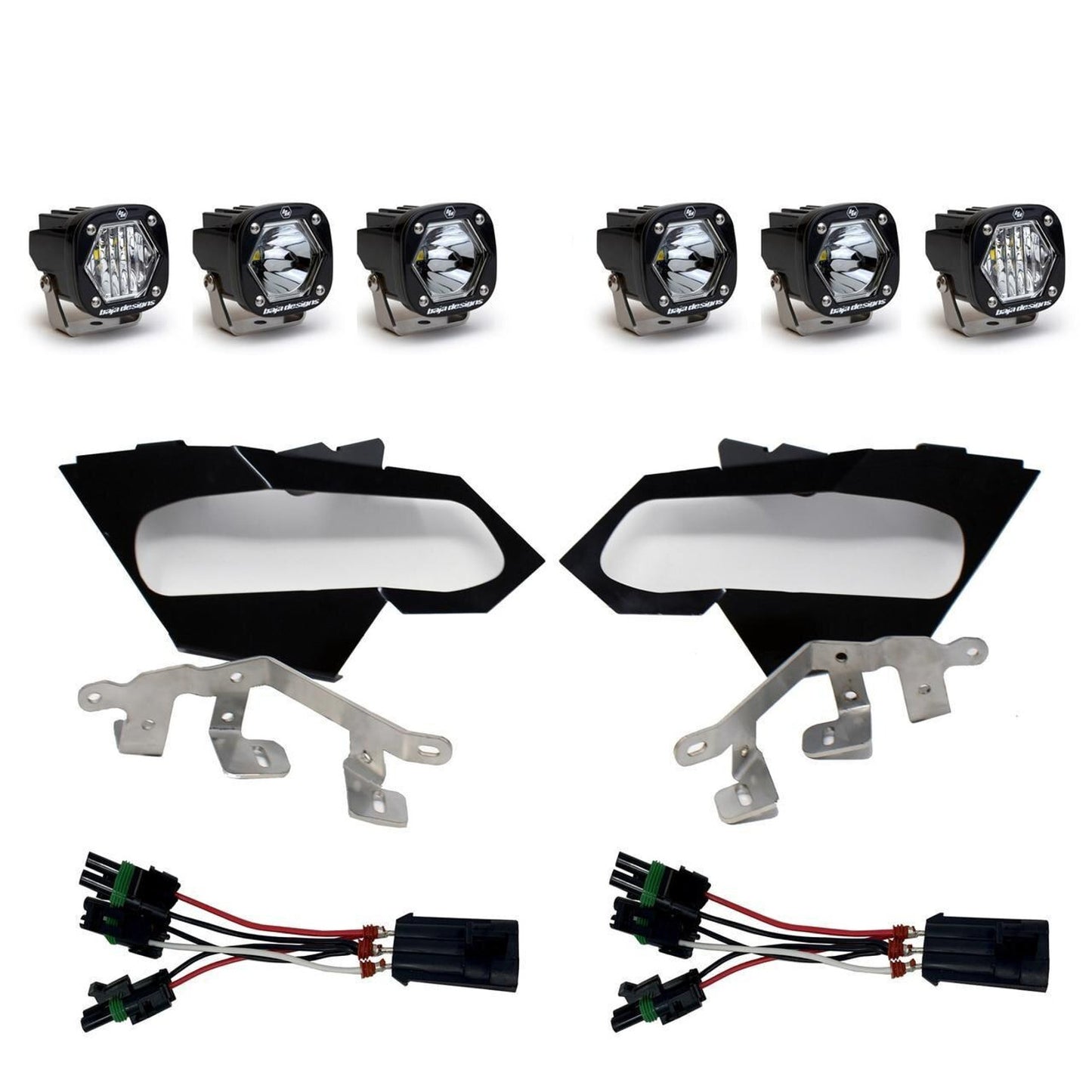 BAJA DESIGNS CAN-AM MAVERICK X3 S1 TRIPLE LED HEADLIGHT KIT