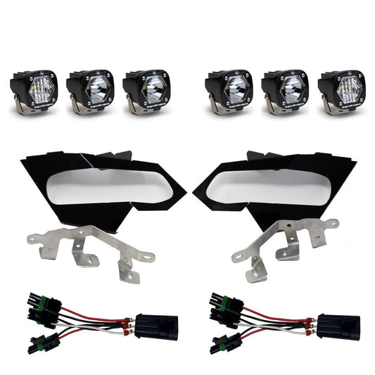 BAJA DESIGNS CAN-AM MAVERICK X3 S1 TRIPLE LED HEADLIGHT KIT