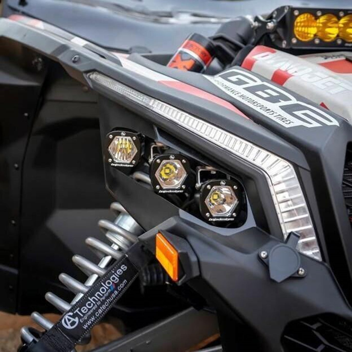 BAJA DESIGNS CAN-AM MAVERICK X3 S1 TRIPLE LED HEADLIGHT KIT